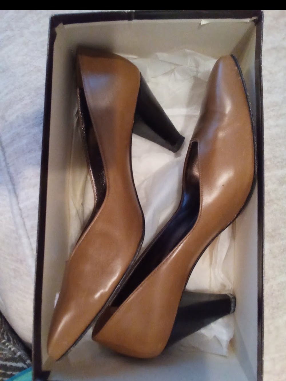 Pancaldi Women's Brown Pointed-Toe Leather Pumps